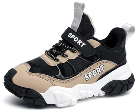 Hiseng Basket Enfant Garcon Basket Fille Chaussures en Hiver, Garçon Chaussure Enfant Fille Baskets Mode Léger Sneakers Chaussures de Sport Garçon Chaussures de Tennis pour Enfant 29-39EU