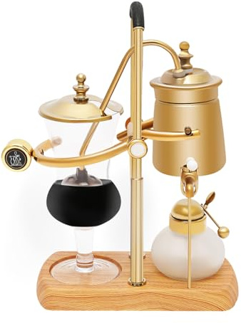 Caskunbsy Balance Siphon kaffebryggare, fristående kaffemaskin med sifon för att brygga kaffe vintage kaffebryggare, tyngdkraft kaffemaskin