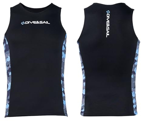 Giubbotto Muta, Top Surf in Neoprene, Camicia a Manicotto Senza Maniche, Ideale per Nuotare, Immersioni (XL)