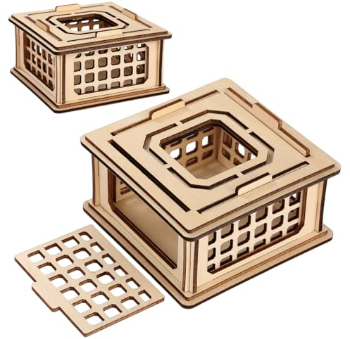 Wooden Dice Prison Box, Lattice Barred Design, RPG Accessories, DND Bad Dice Jail, Decorative Wooden DND Organiser Cage Storage Case, Gift for D&D Fantasy Gamer