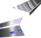 Gastro-Blechdesign Winkelprofil Edelstahl - 2m lang - 4x1cm - 0,8mm stark - K240 geschliffen V2A - Winkelblech Edelstahlwinkel -200cm 2000mm- Kantenschutz Edelstahl Winkelprofil 40x10mm