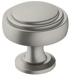 Amerock | Cabinet Knob | Satin Nickel | 1-1/4 inch (32 mm) Diameter | Winsome | 1 Pack | Drawer Knob | Cabinet Hardware