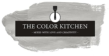 Livingwalls THE COLOR KITCHEN helle Wandfarbe - Malerfarbe für Wohnzimmer und Schlafzimmer - matte Innenfarbe in Grau - 5l Deckfarbe in TCK1009