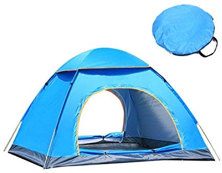 Automatisches Pop-Up-Zelt für 3–4 Personen, tragbar, Winddicht, wasserdicht, Strandzelte, Sonnenschutz, UV-Schutz für Familiengarten/Camping/Angeln Hopeful