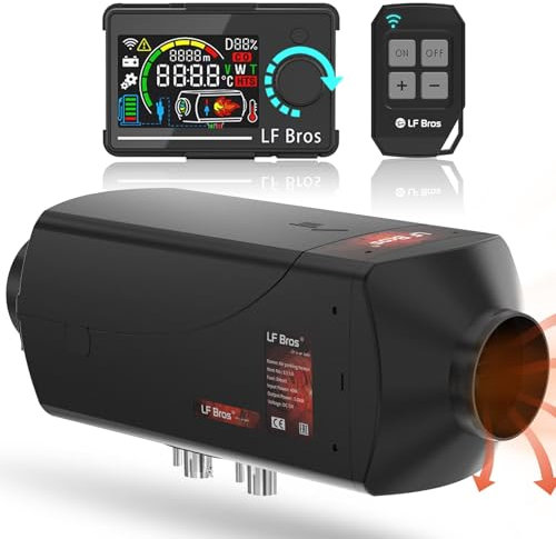 LF Bros 5KW 12V Diesel Standheizung mit LCD Display Fernsteuerung für Limousine, Wohnmobil, LKW, Boot