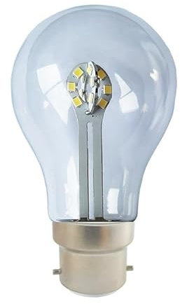 fortunate lights 10pcs/lot A60 Bulb E27 Petal Light AC85-265V No Strobe 5W Pendant Light Source(B22 85-265V,White)