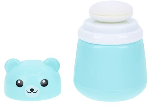 Toyvian Cartoon Bär Babypuderdose Mit Puderquaste Leere Talkumpuder Kasten Aus Kunststoff Tragbar Für Kleinkinder Zuhause Und Reise