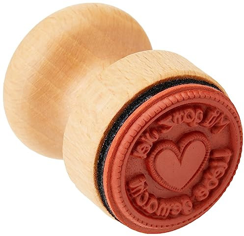 Rayher Hobby 28855000 Stempel Mit Liebe, Durchmesser 3 cm
