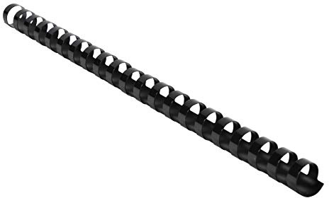 Exacompta - Rif. 75501E - Scatola da 100 rilegature a spirale in PVC nero 16 mm - consente di collegare 90-120 fogli da 80 g formato A4 o A3 paesaggio