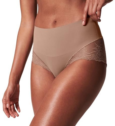 Spanx SPANXsmooth Undie-tectable Lace Hi-Hipster - For Core Control - Comfortable Lace Shapewear Underwear - No Visible Panty Lines
