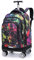 FEEIMOL Rucksack mit Rollen Reise Handgepäck mit Drehbaren Rollen, Laptoptasche mit Rollen für Jungen Mädchen (Galaxie)