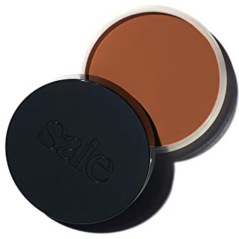 Saie Sun Melt Cream Bronzer - Buildable Balm Face Bronzer for Effortless Sculpting - Cream Contour Enriched with Vitamin C, Nourishing Skincare Ingredients & a Natural Finish - Tan Bronze (1 oz)