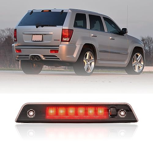 njssjd 1 luce di arresto a LED di alto livello per terza luce di stop, compatibile con J.eep Grand Cherokee WH CHMSL posteriore centrale alto montaggio 2005-2010