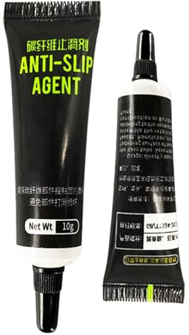 Kohlefaser Fahrradfett, 2 x 10g Rutschfestes Fahrrad Sattelstützenfett Lenkervorbau Anti-Rutsch Schmiermittel Wirksam Für Mountainbike-Fahrradsitze