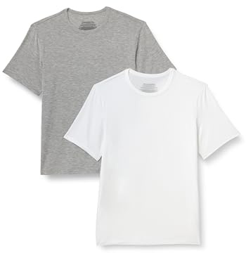 Amazon Essentials herr kortärmad supermjuk modal undertröja, paket med 2