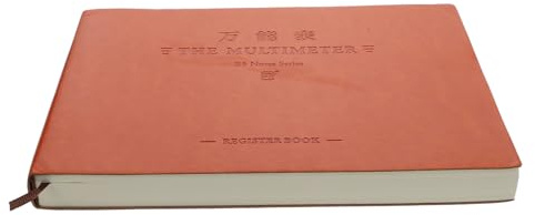 BESTOMZ Libro Contabile Multifunzionale Portatile Copertina in Similpelle Marrone, Manuale di Contabilità Cartacea da 320 Pagine, Adatto per Studenti e Uso Personale Quotidiano