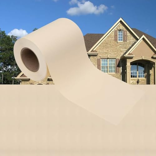 Tonture Recinzione da giardino in PVC, 35 x 0,19 m, color crema, con 20 clip, resistente alle intemperie e ai raggi UV, per recinzione da giardino, rete a doppia asta, ideale come protezione dal vento
