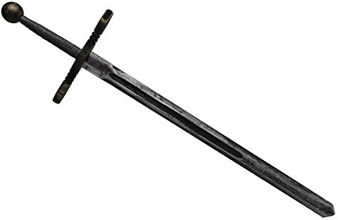 Master Of Trading Épée Excalibur 102 cm / 40in Tout Nouveau Jouet en Bois pour Enfants/Enfants thème Chevalier médiéval à 2 Mains (Noir)