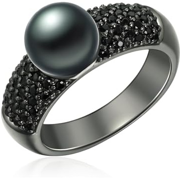 Valero Pearls Bague avec perle pour Femme en Argent sterling