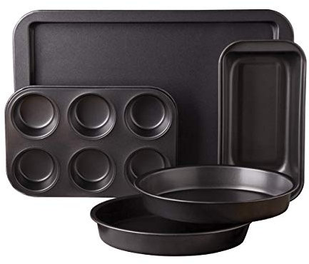 Love-to-Bake Backformen-Set aus Stahl, antihaftbeschichtet, 5-teilig