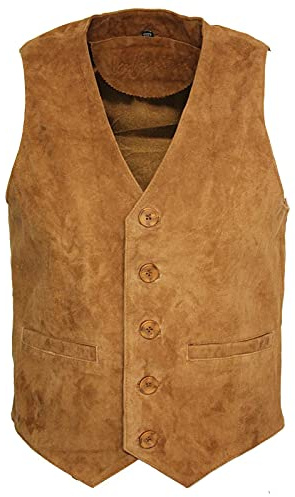 Infinity Leather Gilet en Cuir Véritable Pour Homme en Cuir Véritable Pour Homme