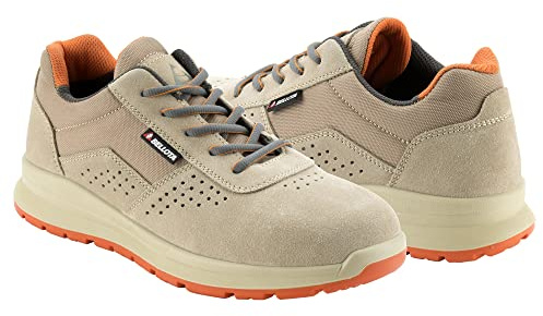 Bellota FTW304350S1P - Zapato de Seguridad Core S1P de Hombre y Mujer (Talla 43) de Piel Serraje Transpirable, Ligero y Resistente a Golpes y Rozaduras