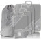 SINZUX 8 Teilige Kompression Koffer Organizer Set, Ultraleicht Erweiterbar Packwürfel Kofferorganizer Travel Organizer Reise Organizer, Grau Compression Packing Cubes für Koffer Rucksack Gepäck