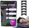 OXYFIT | 30 Cerotti Nasali Antirussamento (Nasal Strips) | per Smettere di Russare e Respirare Meglio | Dilatatore Nasale per Sport e Congestione (Nero - 30)