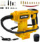 Cordless Tyre Inflator Air Compressor for Dewalt 18V 20V Battery, Portable Electric Air Pump Max.120PSI with Digital Pressure Gauge, LED Light, for Cars Motors Bicycles Balls (for Dewalt)