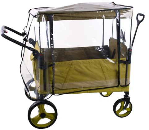 Cubierta de lluvia – Cubierta de lluvia duradera para carrito de camping | Cubierta plegable Raiin | Adecuado para carros de protección al aire libre, viajes de camping, vagones de jardín y equipo de