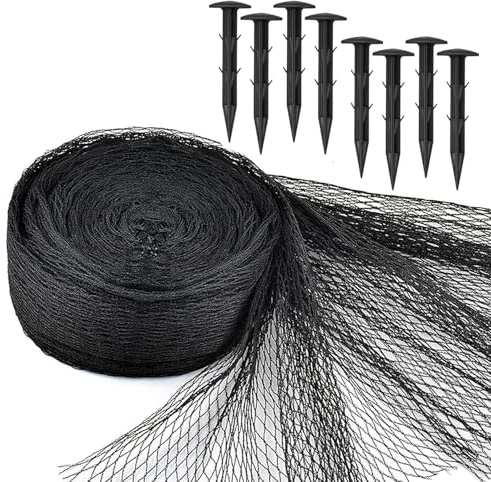 Pond Friend Cover Netting & Fixing Pegs 4 x 3m Protects Fish Against Herons Cats & Falling Leaves Heavy Duty Strong Black Net That Keeps Koi Safe