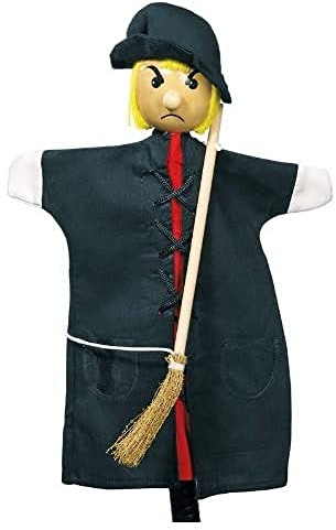 Goki - 2040600 - Marionnette À Mains en Peluche - Sorcière