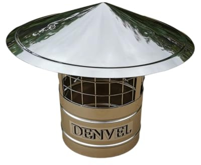 125mm Schornsteinhaube Mit Vogelschutz Edelstahl Vogelschutzgitter für Kamine, Schornsteinabdeckung, Schornsteinaufsatz, Kaminaufsatz, Kaminhaube, Kaminhut, Kaminabdeckung, Schornsteine