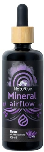 NatuRise® Eisen Tropfen Hochdosiert [100ml] - Eisentropfen mit Dattelextrakt - 100% Vegan - UV-Glas & Pipette mit Dosierskala - Zweiwertiges Eisen - Liquid Iron Supplement - Flüssiges Eisenpräparat