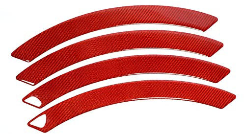 iSpchen Protection Des Sourcils De Passage De Roue De Voiture,4 Pcs Sourcils Roue Flexible d'Aile Voiture Autocollants Barre Protection,Protecteur Pare-Chocs Voiture Bandes Garniture Anti-Rayures