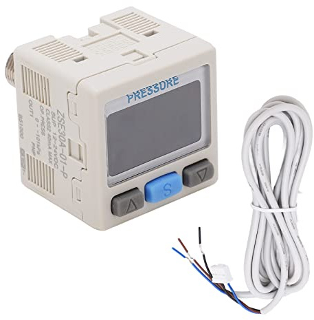 Lufttrycksregulatorventil Pneumatisk Vakuum Digital Controller Switch Kopieringsfunktion Digital Tryckregulator RC 1/8in Gänga 0 Till ‑101kPa 12‑24V DC