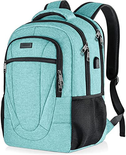 BIKROD Rucksack Herren und Damen, Schulrucksack Jungen Mädchen Teenager, Wasserdicht Rucksack | 17.3 Zoll Laptoptasche mit USB Ladeanschluss | Arbeit Reisen Wandern Backpack mit Anti Diebstahl Tasche