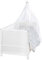 roba Babybett Set, Sterne grau - 70 x 140 cm - Mitwachsendes Kinderbett mit Bettwäsche, Himmel, Matratze - Höhenverstellbar- zum Juniorbett