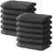 12 Stück Seiftücher 30x30 cm | Kleine Handtücher Set | Frottee Weich & Flauschig | 100% Baumwolle | Mini Frottier Washlappen Seiflappen | 500 g/m² | Oeko-Tex | Ôhm | Dunkelgrau