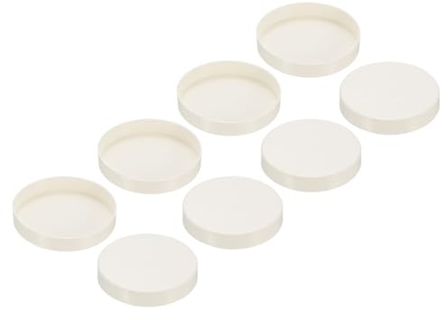 YOKIVE 8 Tapones Finales Tapón de Inserción de Tubo Redondo de PVC para Riego de Jardín Sistema de Agua (Blanco para 75mm de diámetro interior)