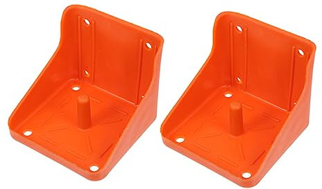 MERRYHAPY 2St Tablett lunchboxen Lebensmittel Box lebensmittelboxen kifferbox Futterschalen Futternapf für Schafe verdickter Viehfutterautomat Fressgitter aus Salzsteinen Sport Orange