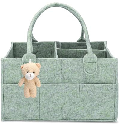Diaper Caddy Organizer Windeltasche Unterwegs Plush Organiser 33*23*18Grün