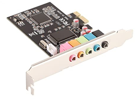 UPALDHOU Ljudkort 6 Stereokanaler -Desktop -udio Signal Materialomvandling med Pilot CD för Filmälskare Hemma Black Board