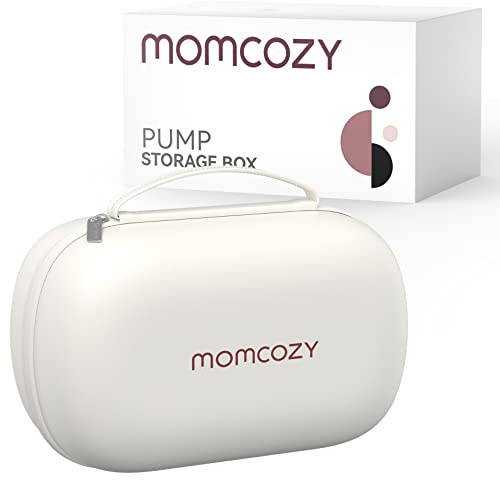 Momcozy Förvaringsväska för bröstpump, hårt skal med avtagbar bricka, vattentät bröstpumps-förvaringsväska för pumpväska, skötväska eller handväska (för 2 pumpar)