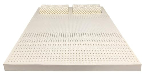 Matelas en Latex 100% Naturel, Compression et sans déformation, Ventilation des Pores en nid d'abeille, Doux et Confortable, Matelas en Latex,2.5 cm,150x200cm(59x79in)