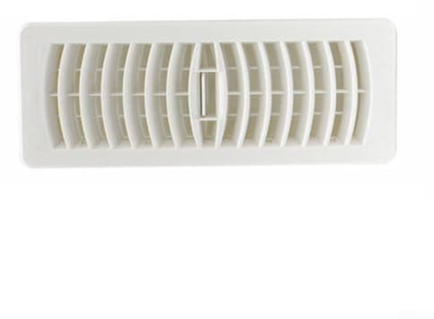 Desiumite Copertura per ventilazione, registro a pavimento, regolabile, struttura in plastica, scarico massimo, bianco, 3 x 10, 4 x 10, 4 x 12, per prese d'aria interne, bagno, cucina, riduzione del