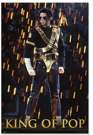 Grupo Erik Poster Michael Jackson Dangerous - Laminas decorativas | 61x91,5cm a todo color, Michael Jackson regalos Merchandising, Posters para pared ideal decoración habitación