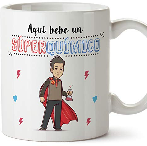MUGFFINS Taza Químico (Superhéroes() - Regalos Originales y Divertidos de Químicas