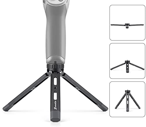 zeadio justerbar metallstativ, 4 justerbara höjder skrivbord bordsstativ för slät 4, Crane Plus, Osmo Mobile, Ronin-S, Vimble 2, Gimble handtag grepp stabilisator och alla kameror