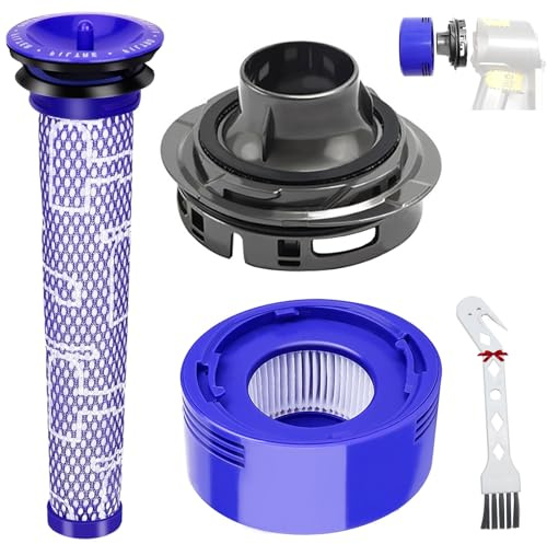 Kiimsin filtro Accessori aspirapolvere per Dyson V7 V8, Coperchio posteriore motore e filtro posteriore e sostituzione del set di pre -filtro